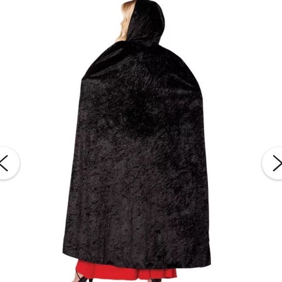 Spirit Halloween Costume Velvet Cape with Hood OS - Picture 1 of 5